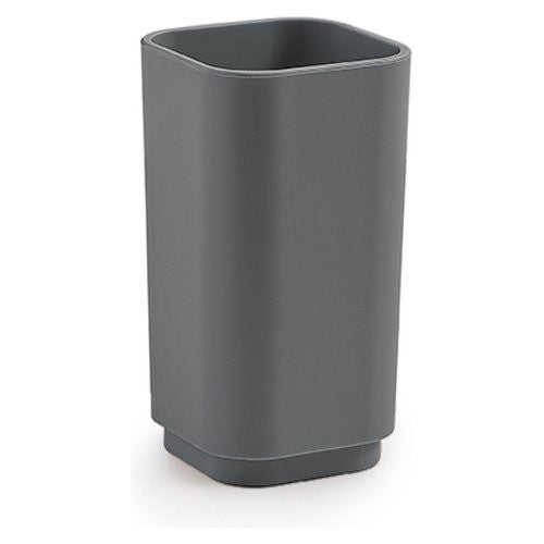 Bicchiere porta spazzolino Gedy 6398 08M SEVENTY Grigio