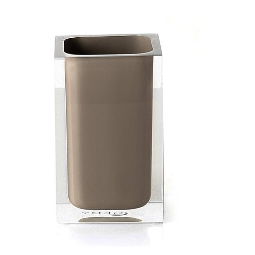 Bicchiere porta spazzolino Gedy RA98 66 RAINBOW Tortora chiaro