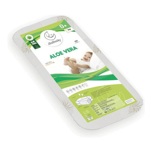 Materasso culla Italbaby 40 5220 Aloe Vera Bianco e Verde