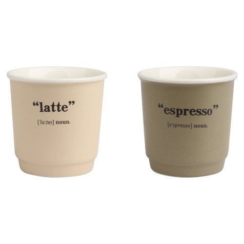 Set bicchierini caffè Amicasa Art 1 COFFEE Light