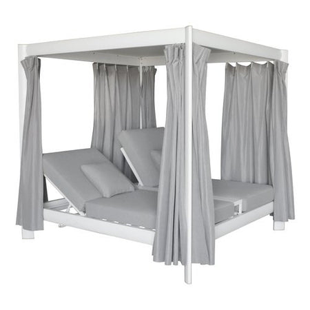 Lettino prendisole Amicasa LY L 105 TROPEA Double Bianco