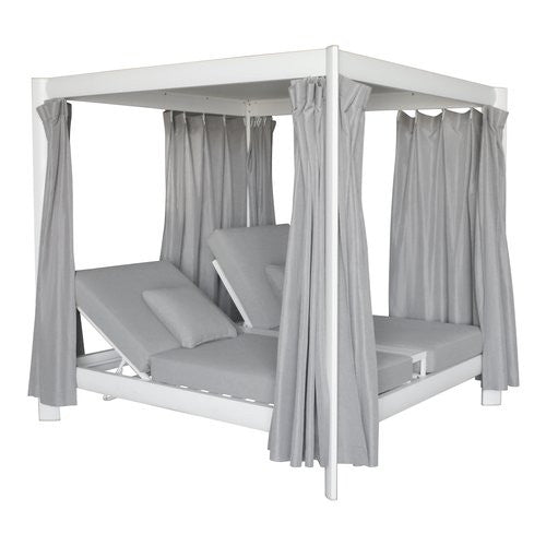 Lettino prendisole Amicasa LY L 105 TROPEA Double Bianco