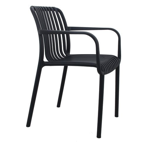 Sedia con braccioli Amicasa PP 776A CORBARA Antracite