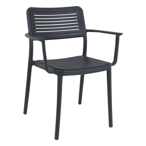 Sedia con braccioli Amicasa PP 922A SIVIGLIA Antracite