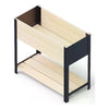 Fioriera Kronus 0437 UPYARD Modern Box High Natural e Nero