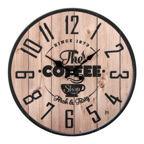 Orologio da parete Lowell 21568 JUSTAMINUTE The Cofee Shop Multicolor