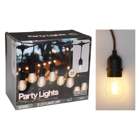 Catena luminosa Koopman LG1000020 PARTY LIGHTS D.5 cm Prolungabile War