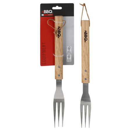 Forchettone barbecue Bbq C83506010 Inox e Legno
