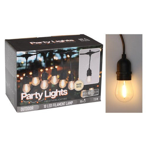 Catena luminosa Koopman LG1000010 PARTY LIGHTS D.5 cm Prolungabile War
