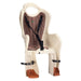 Seggiolino bici HTP Design ELIBAS P Posteriore per portapacchi Beige e