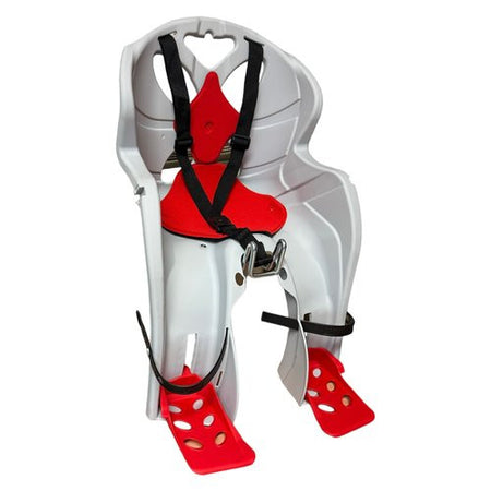 Seggiolino bici HTP Design LUIGINO Anteriore per manubrio Grigio Chiar