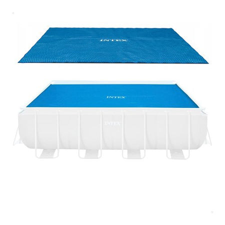Copripiscina Intex 28016 ULTRA FRAME Rettangolare termico Blu