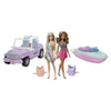 Set bambola Mattel GXD66 BARBIE 2 pz con Jeep e Motoscafo