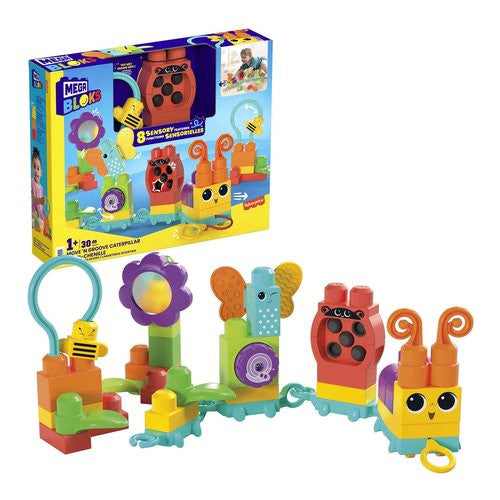 Prime attività Mega Bloks HKN44 Mega Blocks Bruco Muovi e Suona con 30