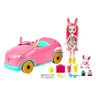 Bunnymobile Auto con Bambola e Coniglietto Twist ENCHENTIMALS HCF85