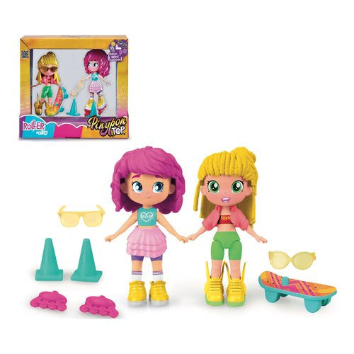 Set bambola Famosa PNN02000 PINYPON Top Roller Girls Assortito