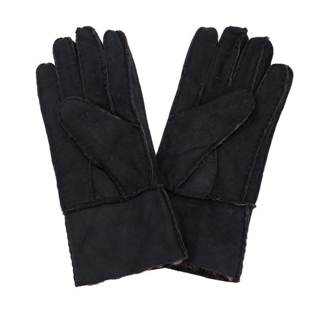Gloves - Guanti Donna Testa di Moro in vero montone Shearling - Pelo Marrone