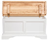 Biscottini Biscottini Cassapanca Country tiglio bianca anticata naturale 100x38x48 arredo