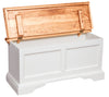 Biscottini Biscottini Cassapanca Country tiglio bianca anticata naturale 100x38x48 arredo