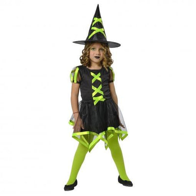 Costume Strega Verde 8-10anni
