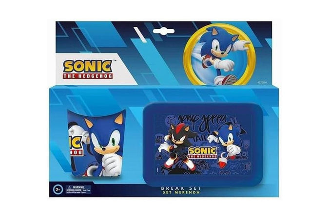 Sonic Set Bicchiere e Portamerenda