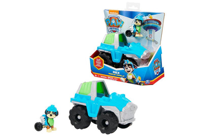 Paw Patrol Rex Personaggio con Veicolo