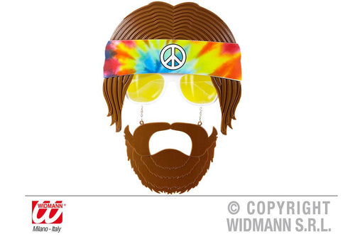 Occhiali Hippie con barba Widmann