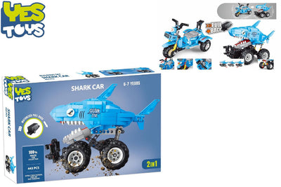 Yes Toys Shark Car 2in1 443 pezzi