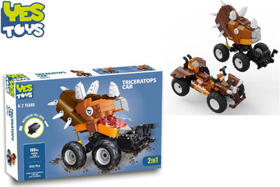 Yes Toys Triceratops Car 2in1 432 pezzi