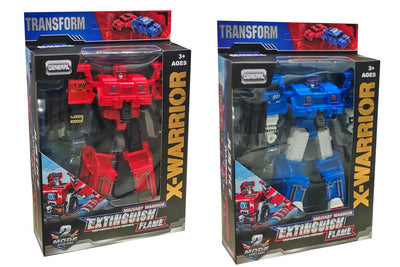 Robot Trasformabile Auto Police e Pompieri