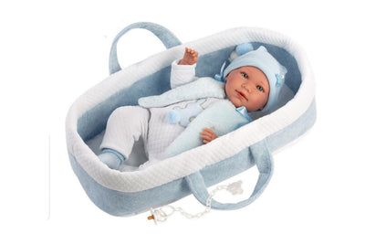 Reborn Morbido Mimo 42cm Culla Azzurra