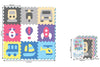 Tappeto Puzzle Impara i Veicoli 122x122