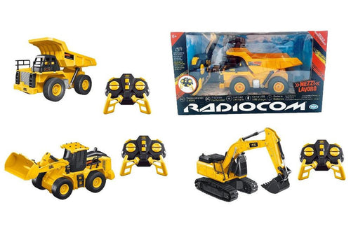 Veicoli da Lavoro radiocomando 1:12 3 assortiti