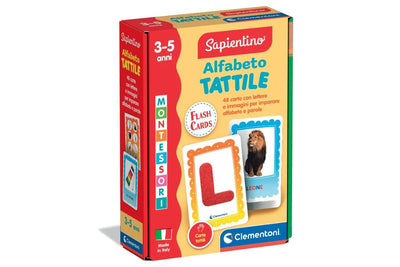 Sapientino Montessori Flashcards Alfabeto Tattile