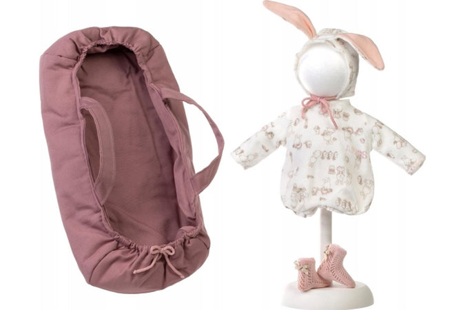 Abito Tutina Bianca e accessori 35cm