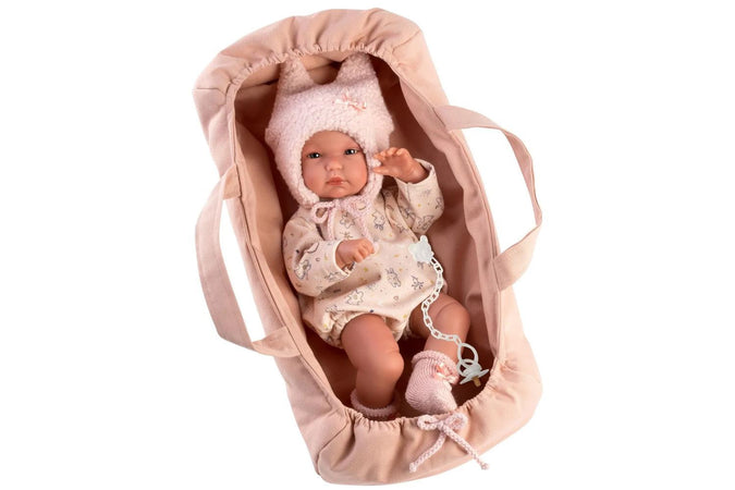 Abito Tutina Rosa e Porta Enfant 35cm