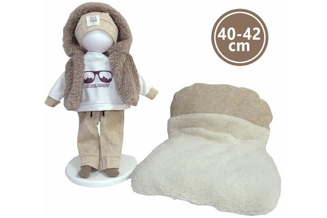 Tutina Con Pelliccia e Cuscino 40cm