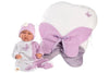 Abito Tutina con Coperta Lilla 42cm