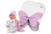 Abito Tutina con Coperta Lilla 42cm