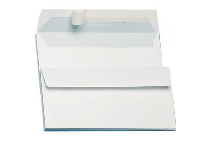 Busta bianca c/strip 11x23 senza finestra