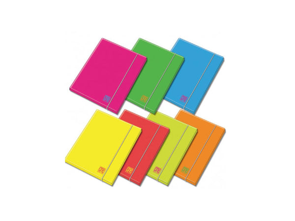 Cartella con elastico 26x35 fluo d.12mm