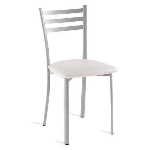 Sedia Italchair 002 ELIUA0702 ELIUS I Bianco e Alluminio