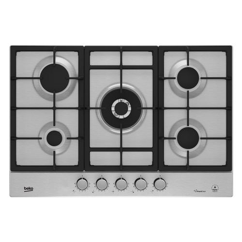 Piano cottura gas Beko FLAMEADJUST Hiaw 75226 Sxe PractiClean Inox