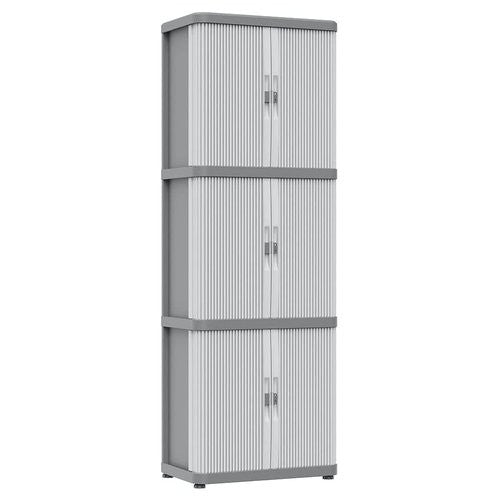 Armadio plastica Terry 1003086 ROLLING SPACE Modular 3 Grigio chiaro e