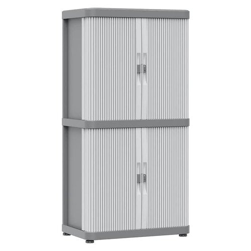 Armadio plastica Terry 1003087 ROLLING SPACE Modular 2 Grigio chiaro e