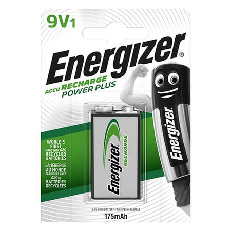 Batteria Transistor 9V ricaricabile Energizer POWER PLUS