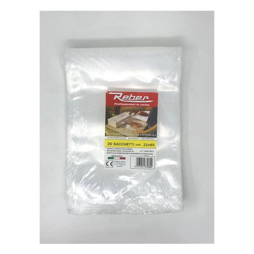 Sacchetti sottovuoto Reber 6748 N Goffrati 22x65 cm