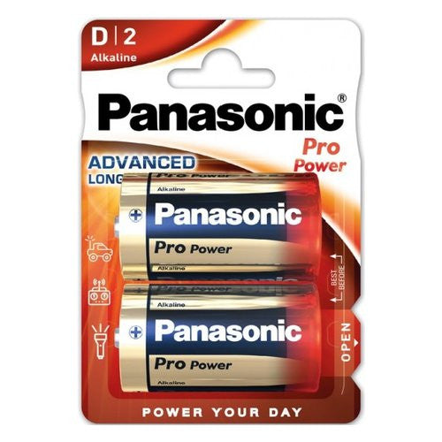 Batteria Torcia D Panasonic LR20PPG 2BP PRO POWER