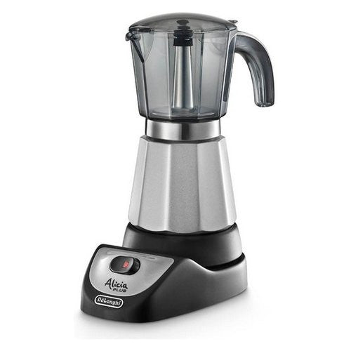 Moka elettrica De Longhi 0132037005 ALICIA Emk 4 Gray e Black