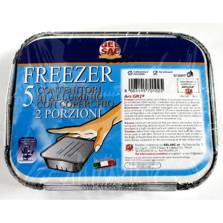 Set vaschette monouso Gel Sac 701025 Gr28 2 Porzioni